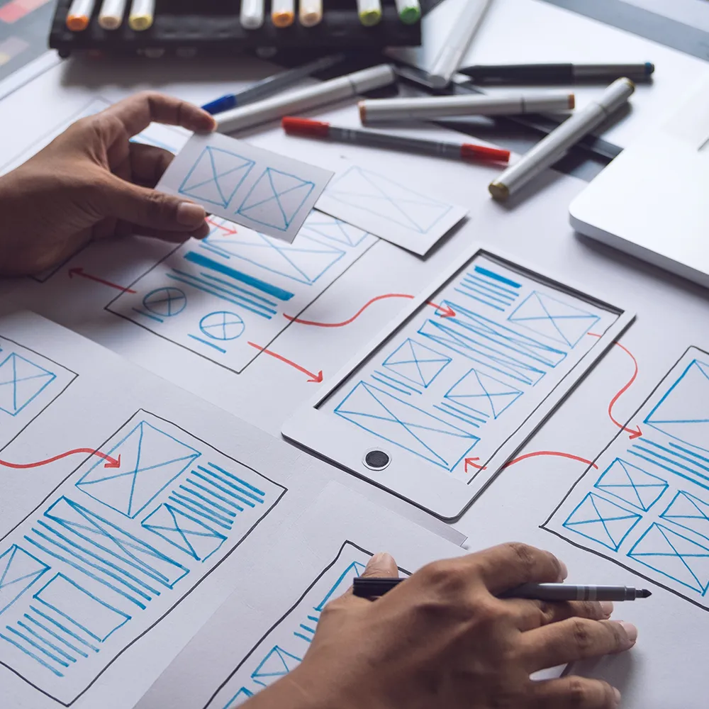 Custom web design services focused on user experience and performance