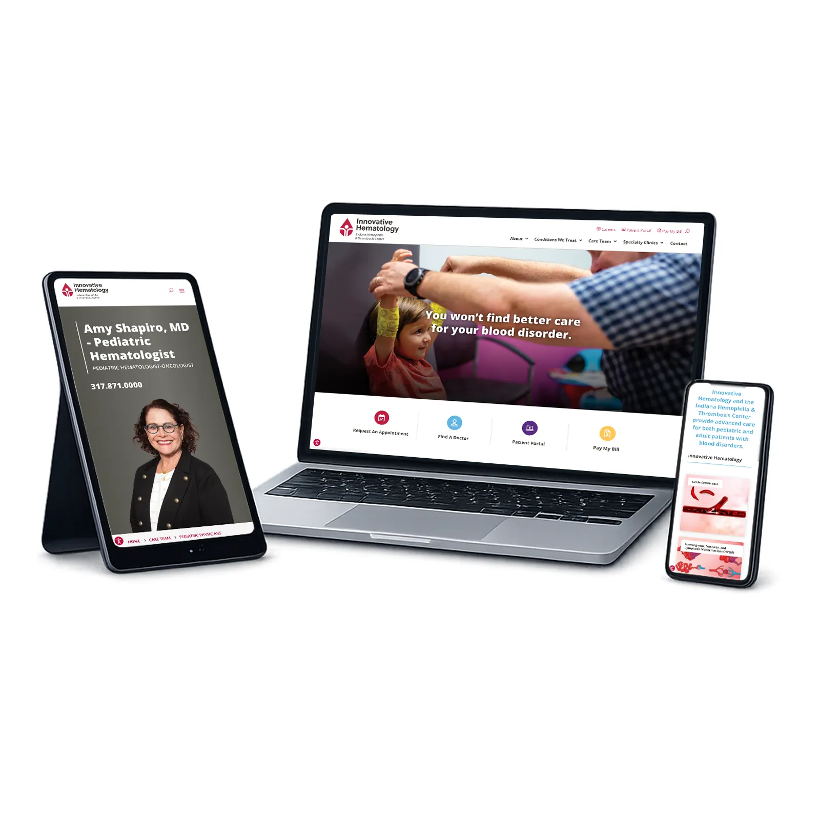 Innovative Hematology, Inc. Web Design by Exceedion